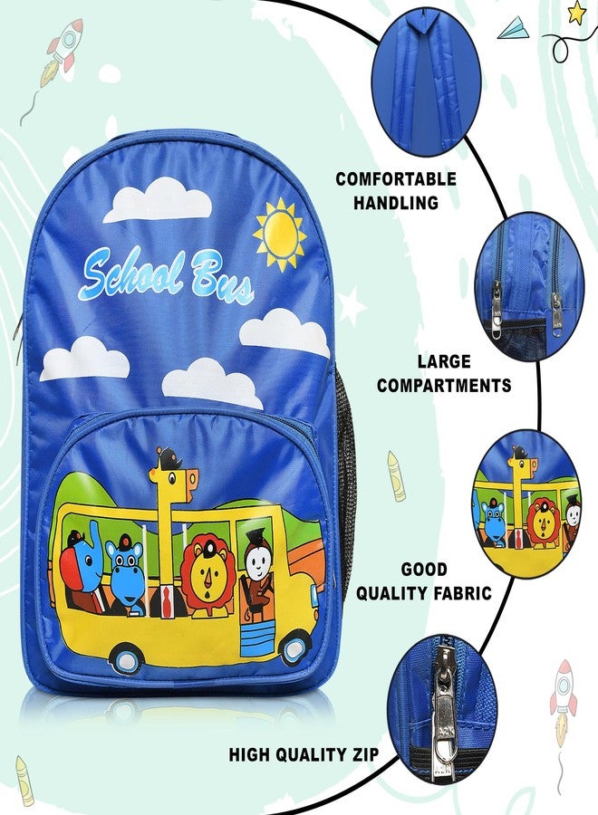 Stylbase girls boys kids School Bag With Lunch Bag Combo kids Backpack for Ages 2-5 Years | 20 L 3D Printed waterproof cartoon Backpack For Nursery LKG UKG 1st 2nd class Blue Medium - Image 5