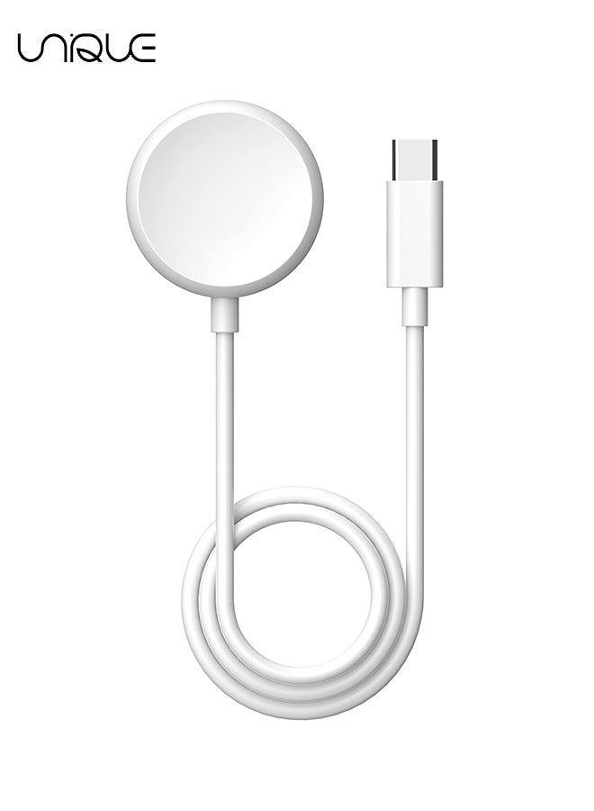 Unique Upgraded for Apple Watch Magnetic Fast Charger to USB-C Cable (1m/Portable) Magnetic Wireless Charging Compatible with Apple Watch Series 8/7/6/SE/5/4/3/2/1 - Image 1