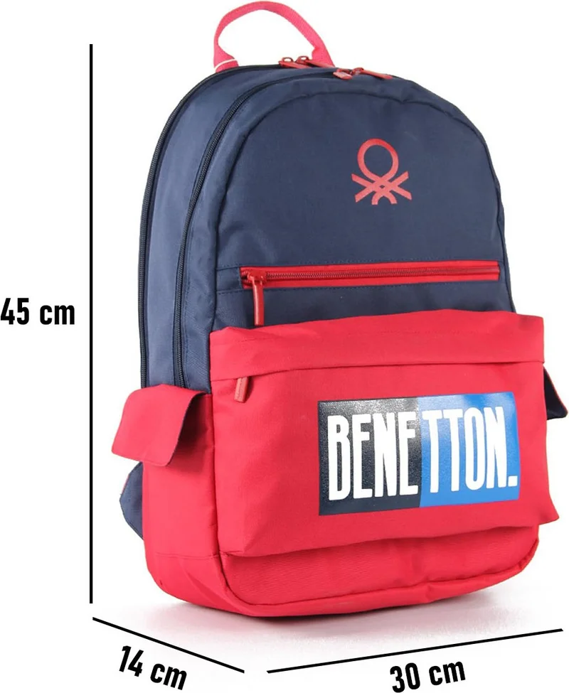يونايتد كولورز أوف بينتيون . Double Compartment Backpack 03789