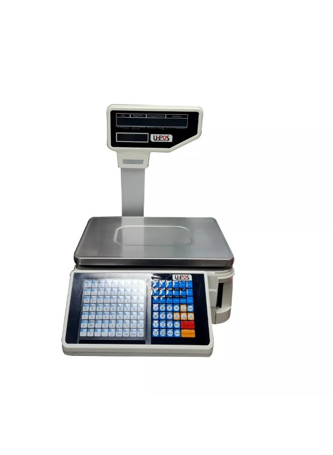 Barcode and receipt scale with a capacity of 10,000 items connected to the computer  - Image 1
