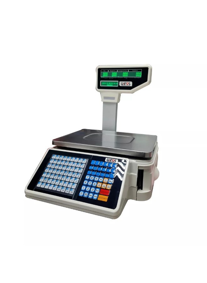 Barcode and receipt scale with a capacity of 10,000 items connected to the computer  - Image 2