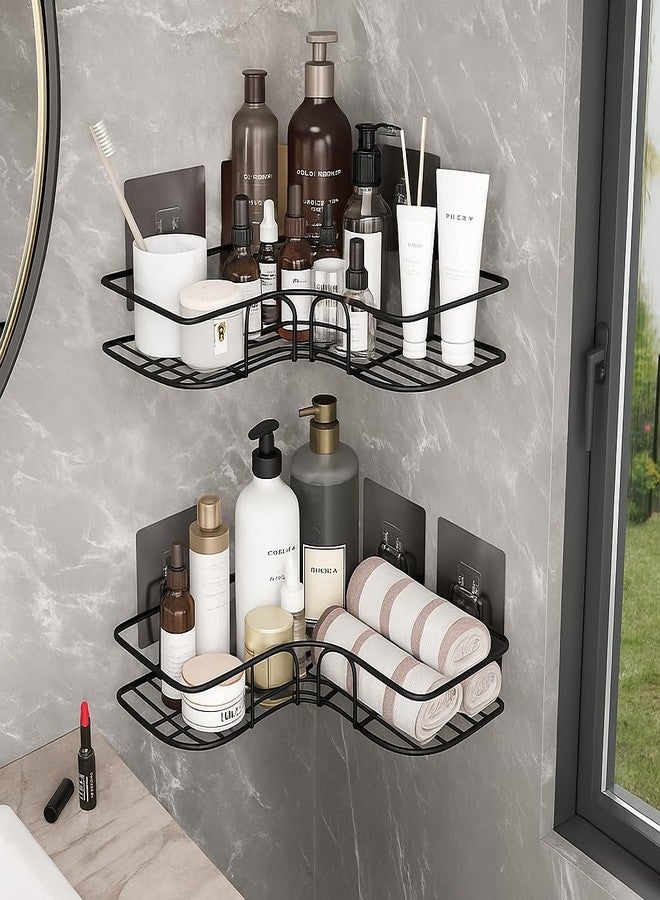 Dangfly Self Adhesive Bathroom Organizer Shelf | No Drill Wall Mounted Rack & Shelf (2 Pcs Corner) - Image 4