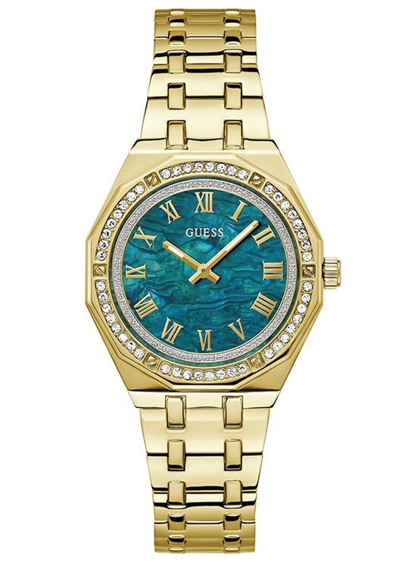 GUESS Desire Women's Green Dial Quartz Analog Stainless Steel Watch GW0770L2 - 36mm  - Image 1
