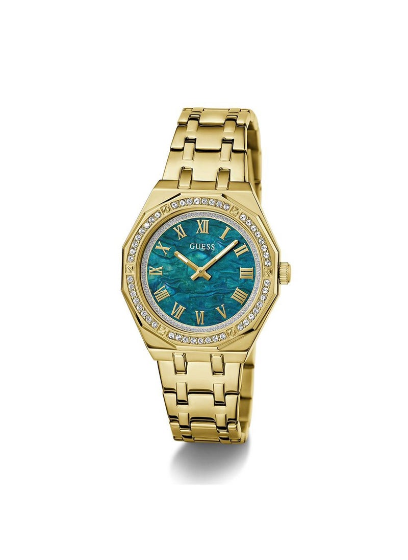 GUESS Desire Women's Green Dial Quartz Analog Stainless Steel Watch GW0770L2 - 36mm  - Image 2