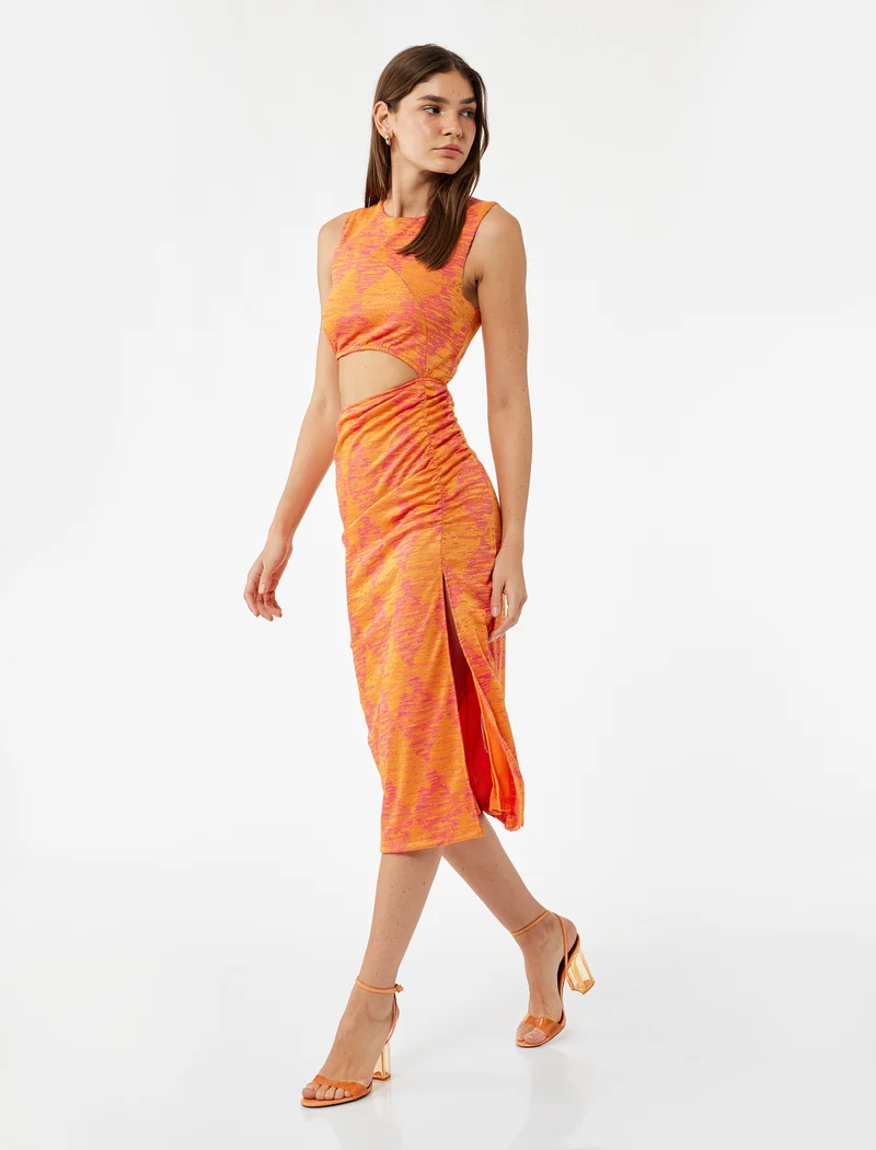 كوتون Asymmetric Cut Dress