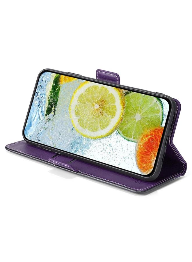 S-TOP Case For OPPO Reno12 5G Global Contrast Color Side Buckle Leather Phone Case - Image 4