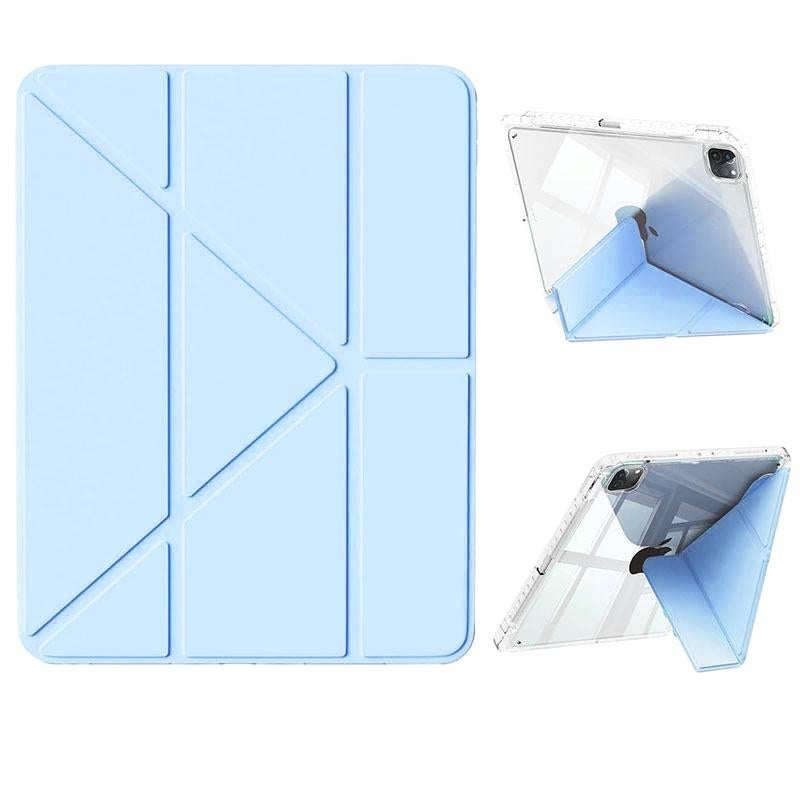 DGG Red Transparent Clear Back iPad Case for Multiple iPad Models with Pencil Holder - Image 4