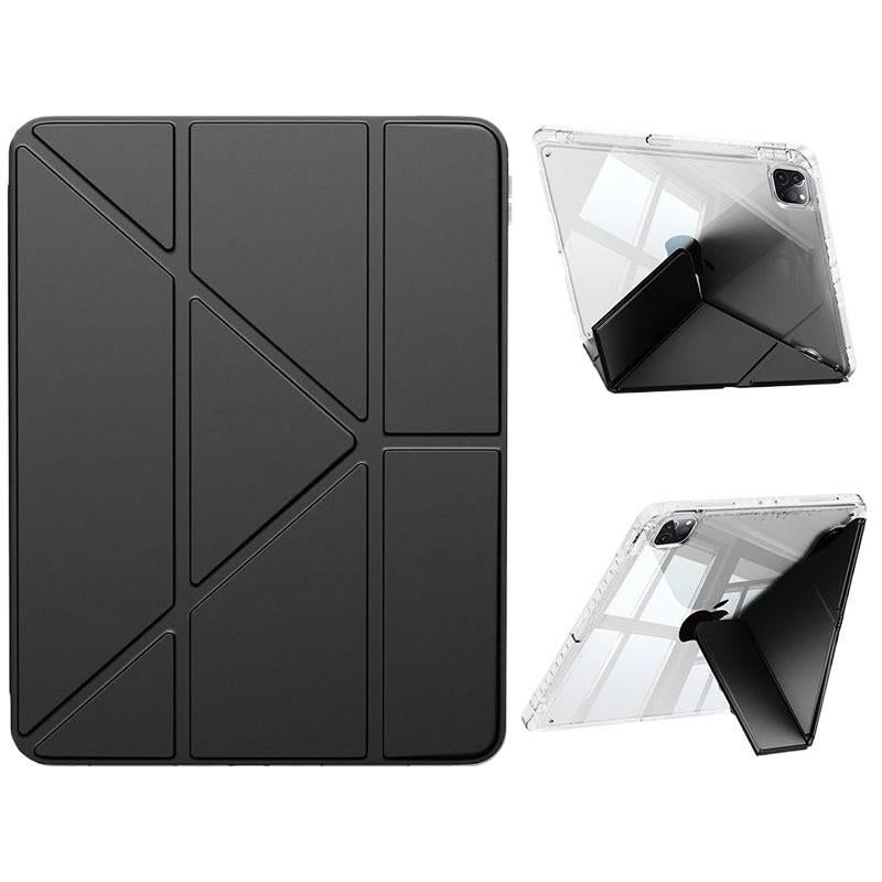 DGG Red Transparent Clear Back iPad Case for Multiple iPad Models with Pencil Holder - Image 5