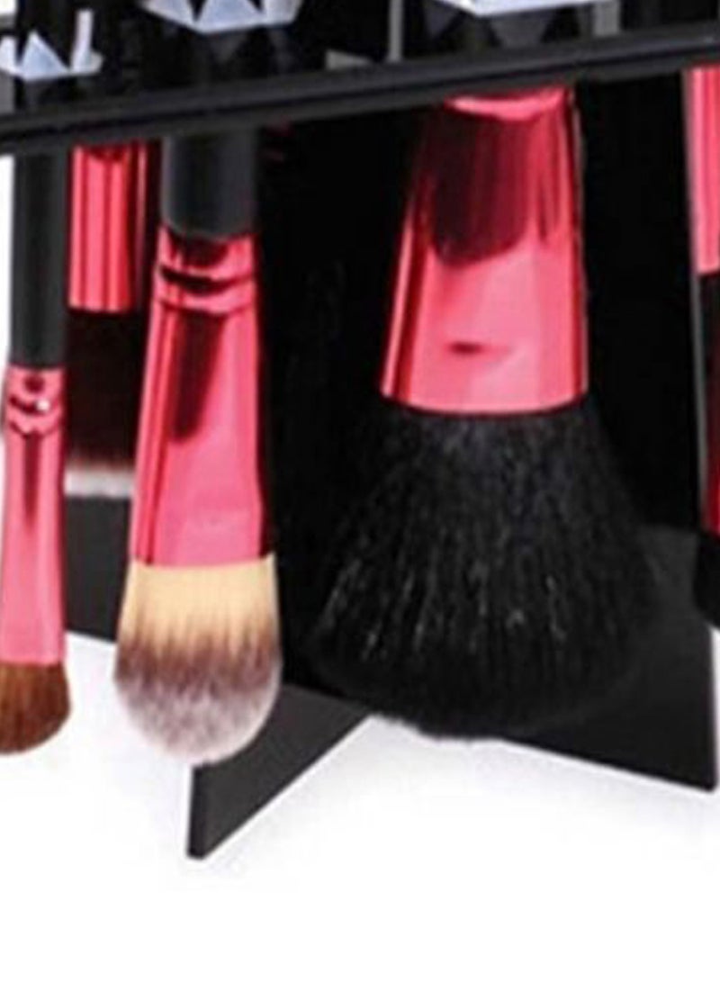 Makeup Brush Holder Drying Organizer Black - Image 2