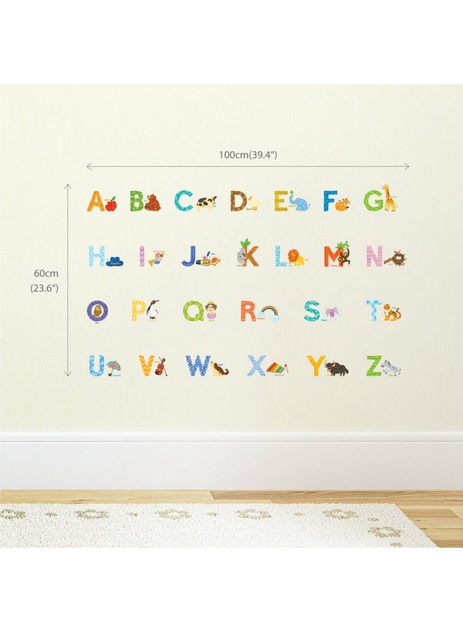 Decowall Ds8003 Watercolour Animal Alphabet Kids Wall Stickers Wall Decals Peel And Stick Removable Wall Stickers For Kids Nursery Bedroom Living Room (Small) D?Cor - Image 4