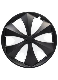 EMTC Pack of 4 EM-3092 Taiwan Wheel Cover| 14" Inch | Black Silver Universal Nested Style  - Image 2