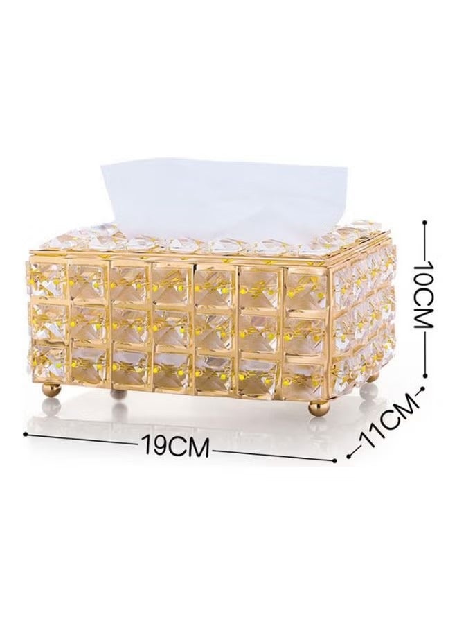 Beauenty Tissue Storage Box Gold 19x11x10cm - Image 2