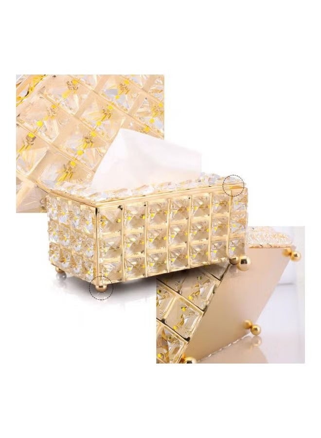 Beauenty Tissue Storage Box Gold 19x11x10cm - Image 3