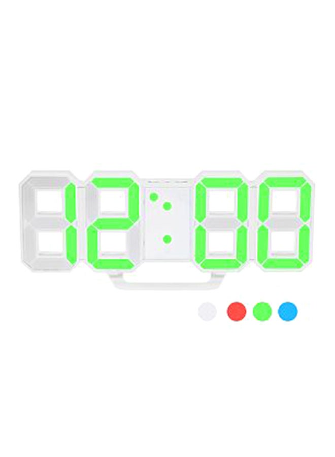 Alyashmac LED Digital Wall Clock White 212x83x36mm - Image 1