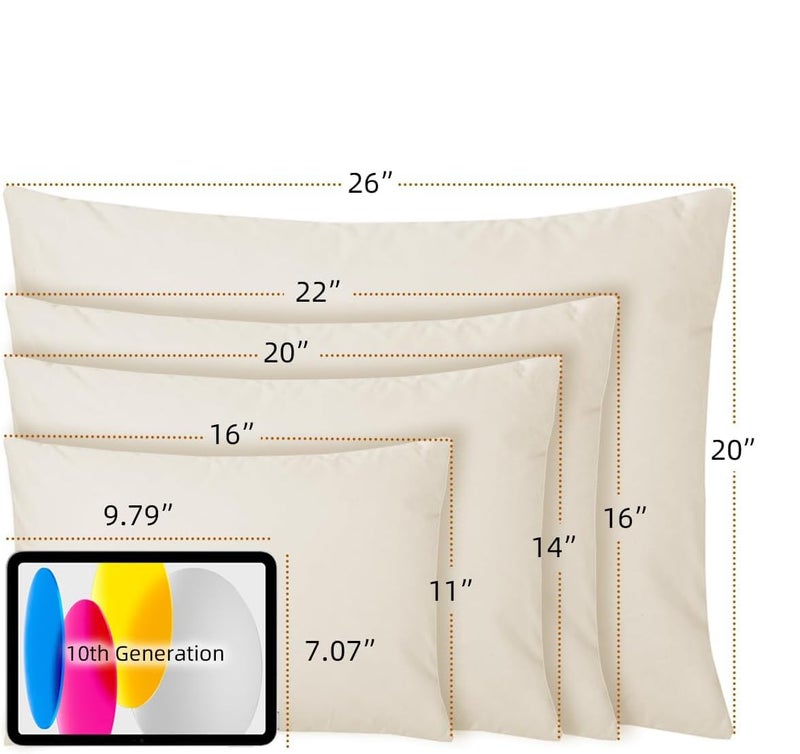 LOFE Organic Buckwheat Pillow for Sleeping with Organic Cotton Pillowcase - 20''x26'' Adjustable Pillow, Breathable for Cool Sleep, Cervical Support for Back and Side Sleeper(Tartary Buckwheat Hulls) - Image 4