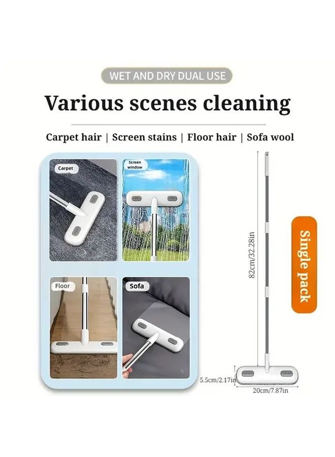 فرشاة تنظيف النوافذ البيضاء القابلة للتمديد متعددة الأسطح مقاومة للخدش - Image 4