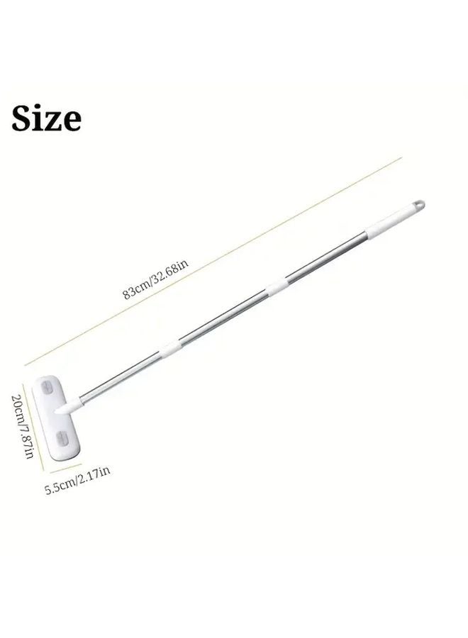 فرشاة تنظيف النوافذ البيضاء القابلة للتمديد متعددة الأسطح مقاومة للخدش - Image 5