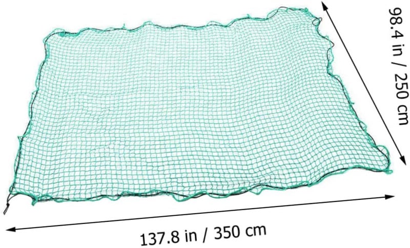 FAVOMOTO Heavy Duty Truck Bed Cargo Net Nylon Netting for Pickup and Trailer Hooks for Securing Cargo and Preventing Load Spills All Weather - Image 2