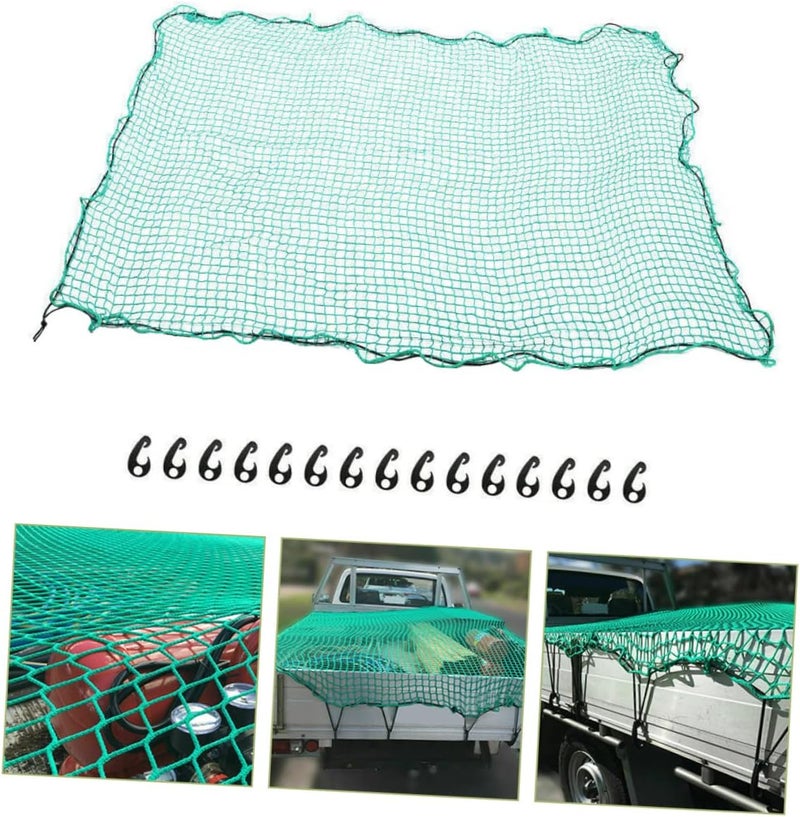 FAVOMOTO Heavy Duty Truck Bed Cargo Net Nylon Netting for Pickup and Trailer Hooks for Securing Cargo and Preventing Load Spills All Weather - Image 3