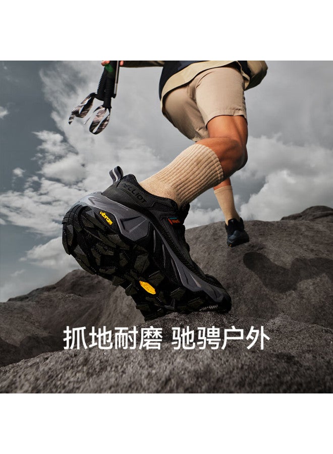 PELLIOT Pelliot [heva] Outdoor Mountaineering Hiking Shoes Men Women Waterproof Vibram Anti-slip Off-road Shoes 124419012 Khaki 37 - Image 1