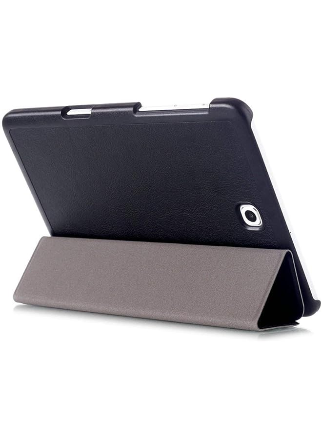 erorex Custer Case For Samsung Galaxy Tab S2 8.0 T710 T713 T715C T719C - Ultra-Thin Pu-Leather Hard Shell Cover For Samsung Galaxy Tab S2 8.0 T710 T713 T715C T719C - Black - Image 1