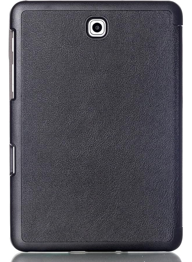 erorex Custer Case For Samsung Galaxy Tab S2 8.0 T710 T713 T715C T719C - Ultra-Thin Pu-Leather Hard Shell Cover For Samsung Galaxy Tab S2 8.0 T710 T713 T715C T719C - Black - Image 3