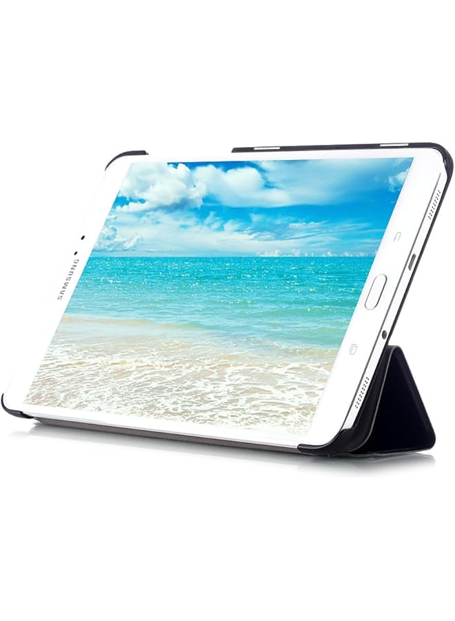 erorex Custer Case For Samsung Galaxy Tab S2 8.0 T710 T713 T715C T719C - Ultra-Thin Pu-Leather Hard Shell Cover For Samsung Galaxy Tab S2 8.0 T710 T713 T715C T719C - Black - Image 5