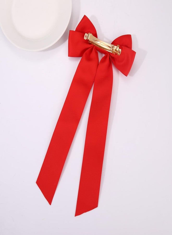 مولوك مشابك شعر لعيد الميلاد، مشابك شعر على شكل فيونكات، فيونكات شعر على شكل شجرة عيد الميلاد وغزال الرنة، إكسسوارات شعر لعيد الميلاد، خرز أحمر - Image 4