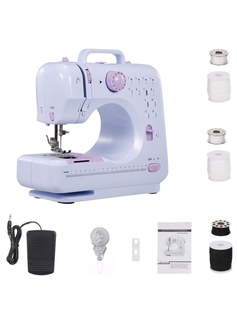 DubaiGallery Portable Sewing Machine Electric Household Crafting Mending Mini Sewing Machines 12 Stitches 2 Speed - Image 3