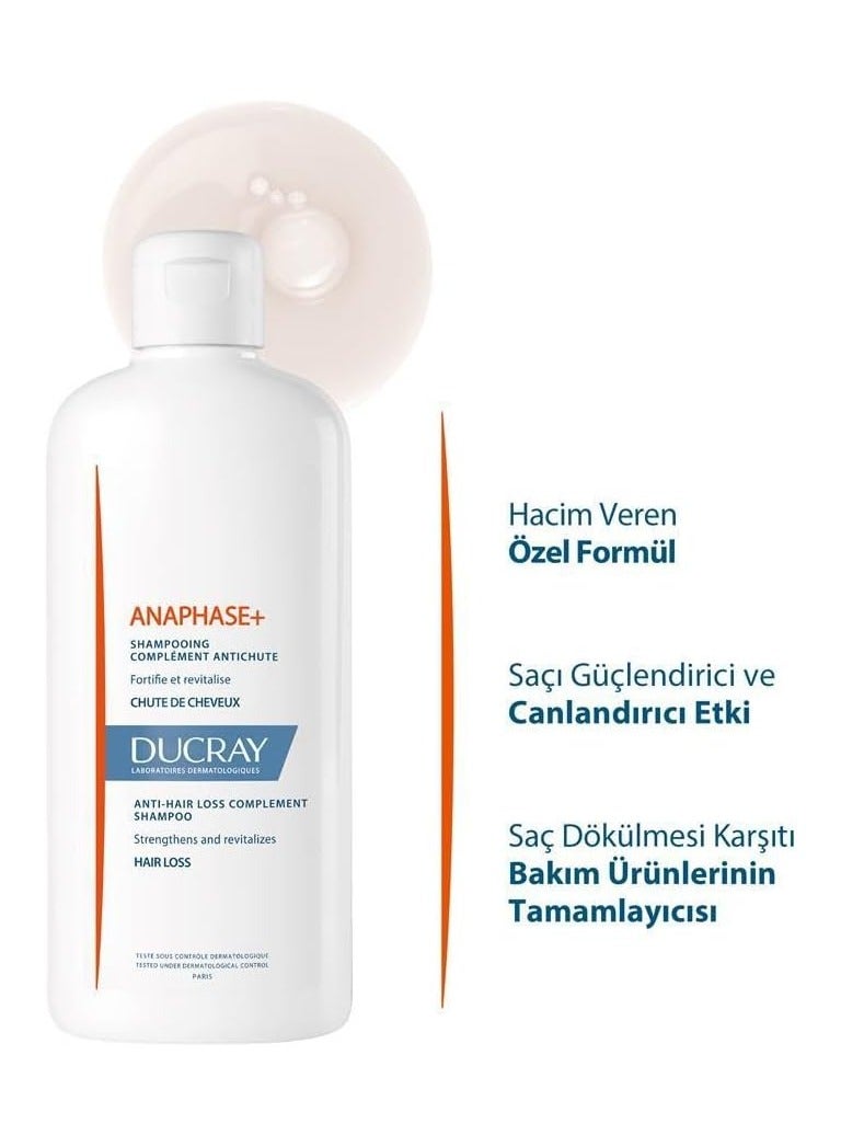Ducray Keracnyl Anaphase Plus Shampoo Hair Loss 400 Ml 400ml - Image 2