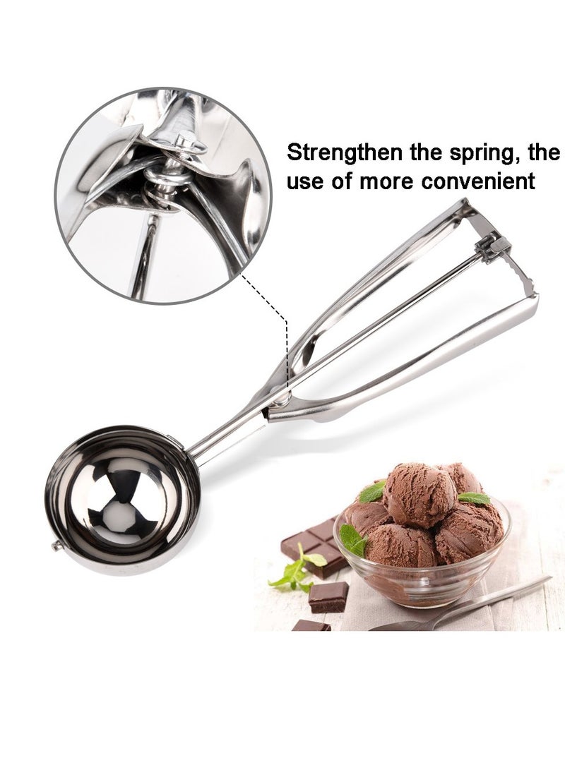 Stainless Steel Ice Cream Scoop Stack Spoon Watermelon Fruit Baller Making Tools, 4CM  - Image 2