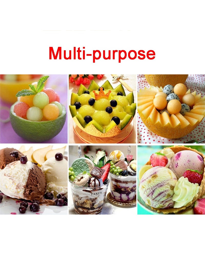 Stainless Steel Ice Cream Scoop Stack Spoon Watermelon Fruit Baller Making Tools, 4CM  - Image 4