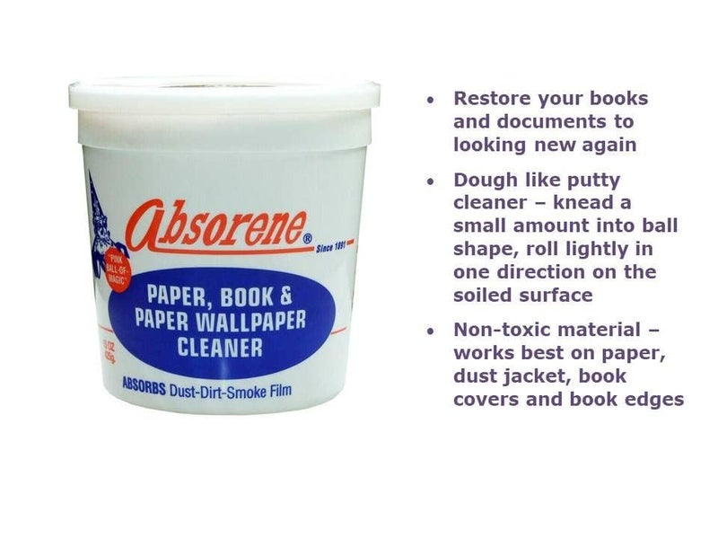 Absorene Book Cleaner And Dirt Eraser (Bundle- 2 Items) For Cleaning Dirt And Dust Off Books And Documents - Image 2