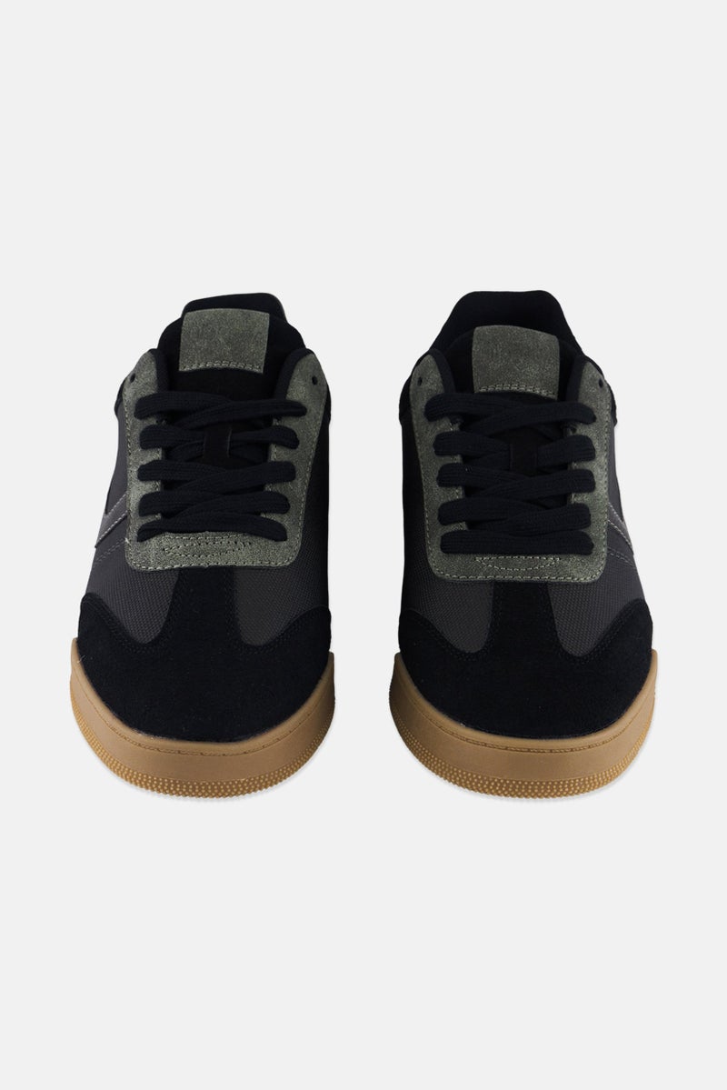 Algspar Men Lace Up Casual Shoes, Black - Image 4