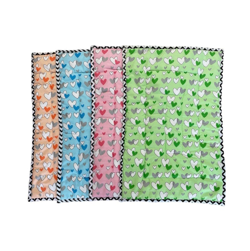 Fabrify 100 Cotton Newborn Baby Godadi Baby Bed Mattress Rilka Bedsheet 012 Months Multi Color100x70 Green - Image 5