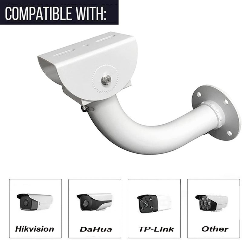 Raise J-Type CCTV Bullet & Dome Camera Wall & Ceiling Mounting Bracket, 225 MM Length, 90 Degree Tilt Adjustable, Ideal for Indoor & Outdoor Usage, Compatible with 1MP to 12MP Resolution Camera - Image 4