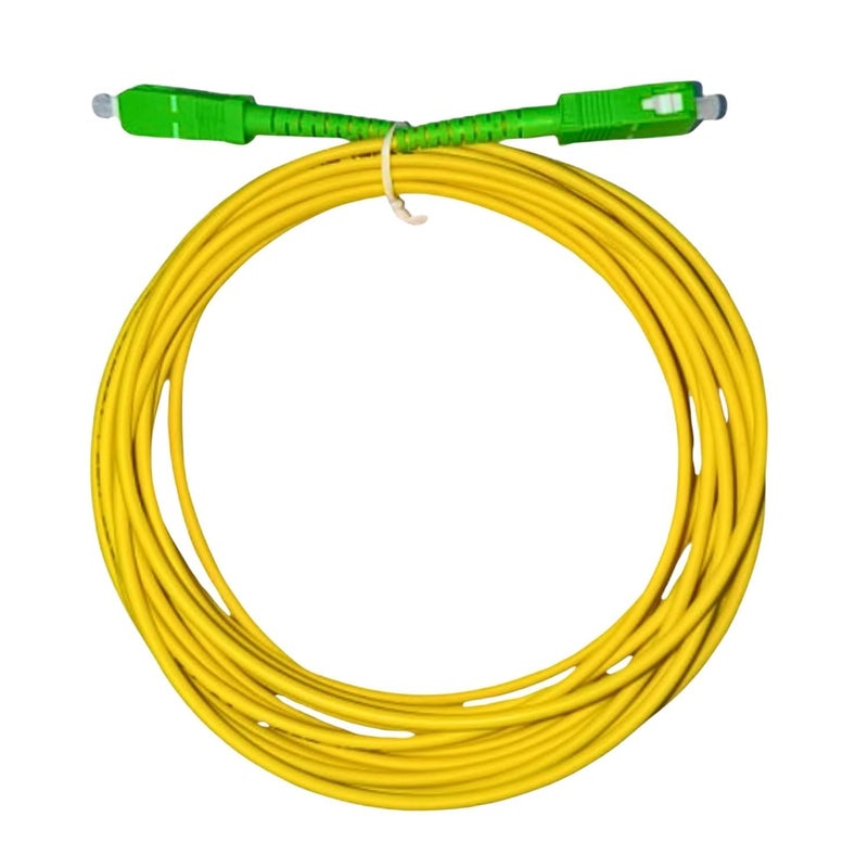 Hexabyte SC/APC to SC/APC Fiber Optic Cable 20 Meter – Single Mode Patch Cable, Simplex 9/125um, Yellow LSZH OD-3.0mm – High-Speed Internet Connectivity - Image 2