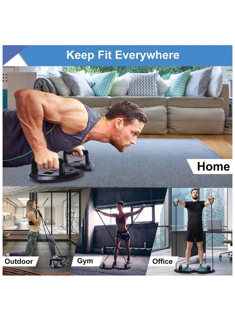 Generic Professional Push Up Board Upgraded ABS Multifunctional Folding Fitness Equipment With Adjustable Pushup Stands For Home Gym And Portable Workouts  - Image 2