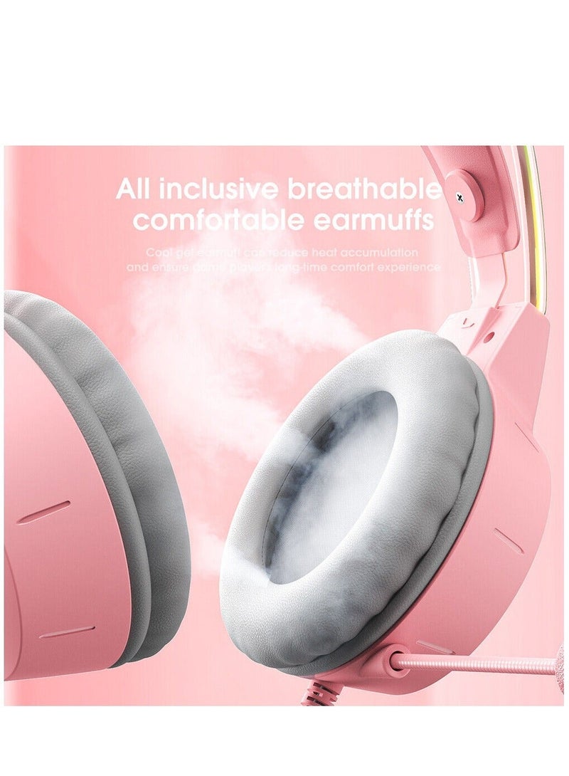 RGB Head-Mounted Headset Omnidirectional Over Ear Wired Gaming Headset for Gamer - Image 4