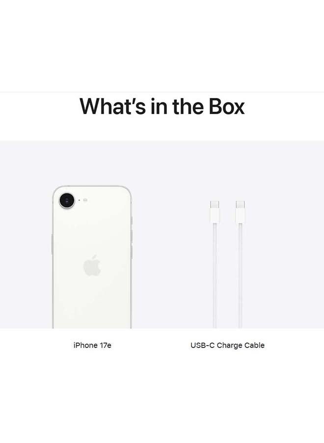 ابل  آيفون 17e 256GB أبيض 5G (eSIM فقط) مع فيس تايم - نسخة الشرق الأوسط - Image 4