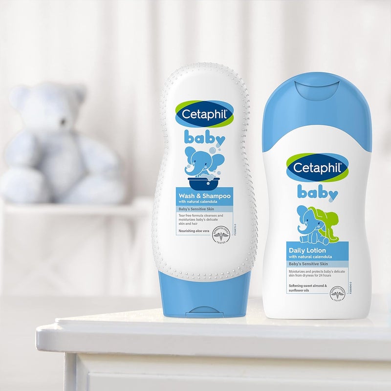 Cetaphil Baby Wash & Shampoo by CETAPHIL, 13.5oz Pack of 2, Hypoallergenic, Gentle Enough for Everyday Use, Soap Free - Image 5