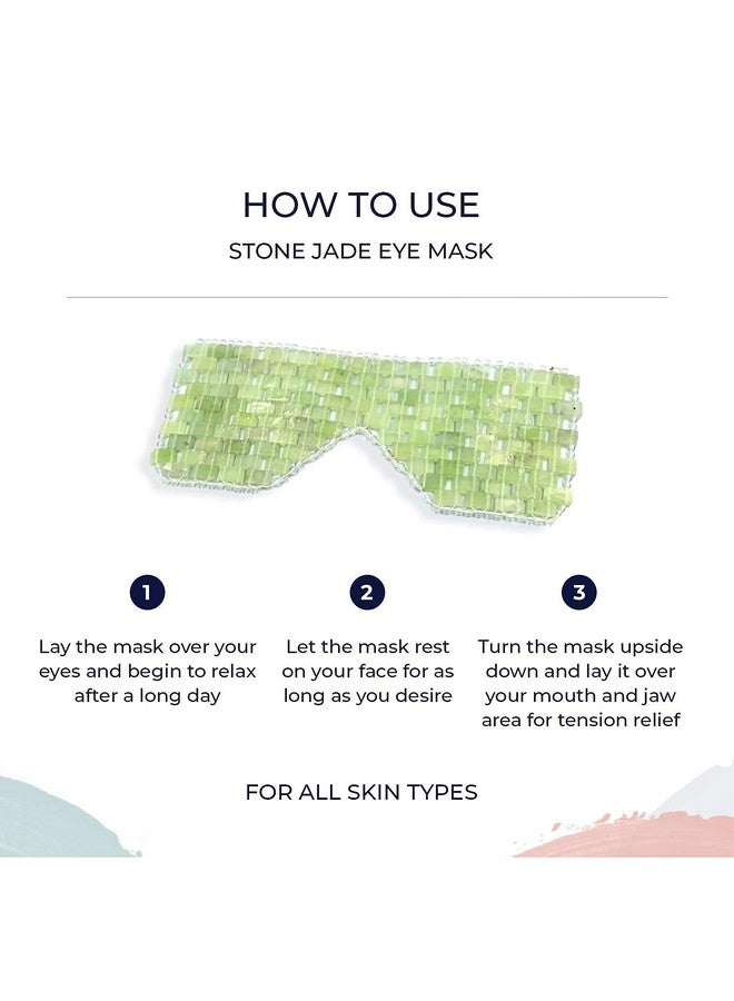 Alana Mitchell Jade Eye Mask Weighted Eye Mask To Eliminate Wrinkles Puffiness & Irritation Headache And Migraine Relief Mask 100% Real Jade Stone Beads For Hot & Cold Anti Aging Therapy - Image 5