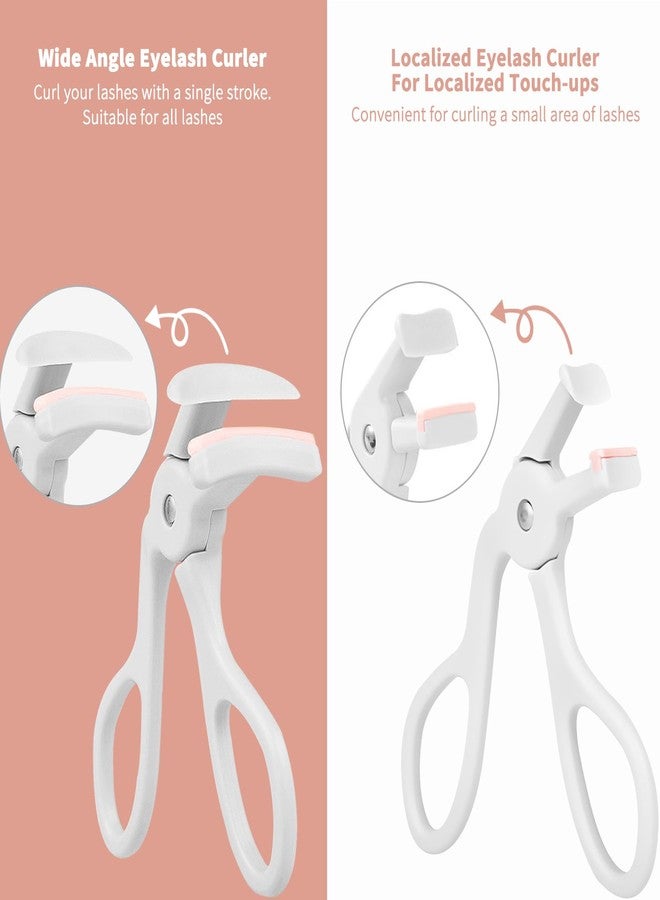 FSZMan 2 Style Eyelash Curler - Lash Curler with 2 Extra Silicone Replacement Pads, Achieve Perfect Curls in 5 Seconds - Quick Natural Curling for Long Lasting (Grey) - Image 5