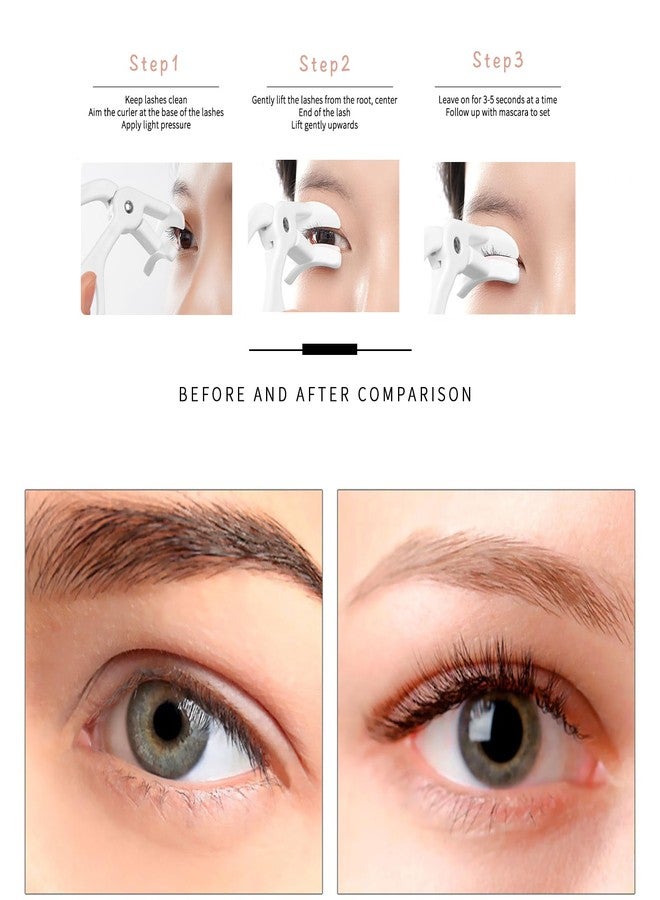 FSZMan 2 Style Eyelash Curler - Lash Curler with 2 Extra Silicone Replacement Pads, Achieve Perfect Curls in 5 Seconds - Quick Natural Curling for Long Lasting (Grey) - Image 4