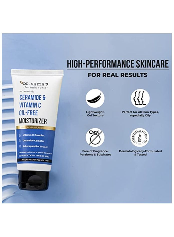Dr. Sheth's Ceramide & Vitamin C Oil Free, Lightweight Moisturizer 50 ML - Image 5