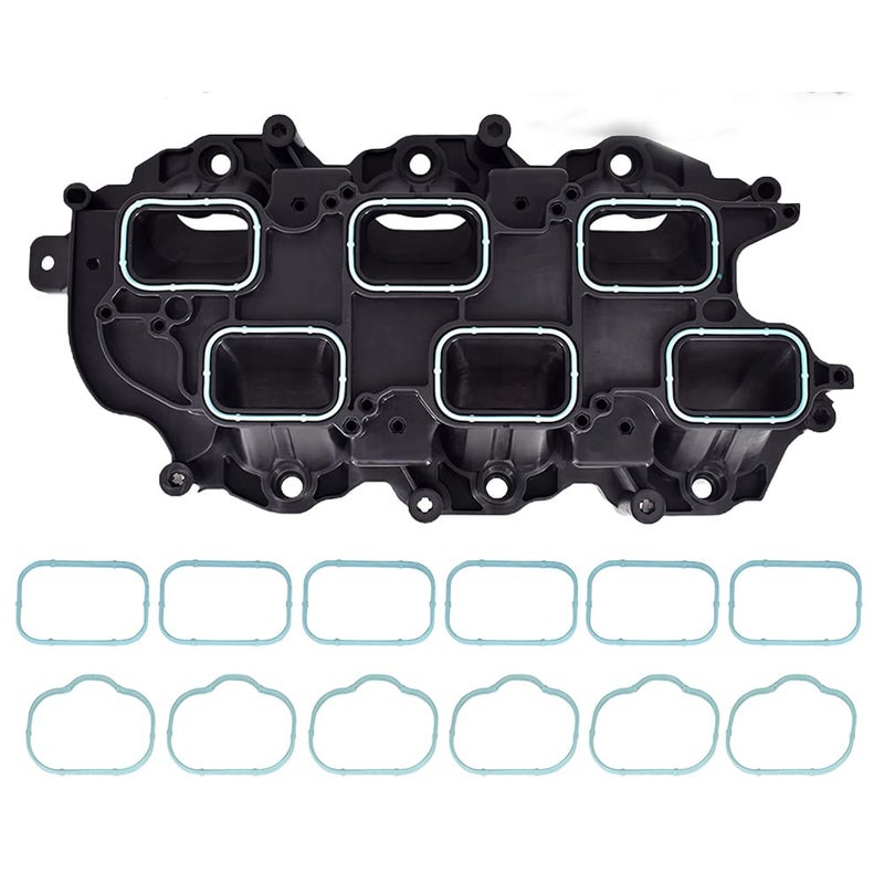 Lower Intake Manifold with Gasket Kit Fits for Jeep Grand Cherokee Wrangler Dodge Journey Grand Caravan Durango Charger Challenger Dodge Avenger Chrysler Town Country RAM 05184199AF 5184199AF