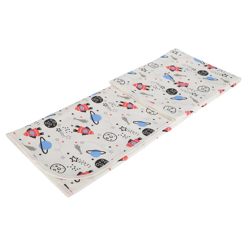 Changing Pad Liner, Washable Diaper Changing Pad, Breathable Cotton Baby Diaper Changing Pad with Absorbent Core, 80x100cm for Home and Travel Use (B Style) - Image 2