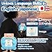 MoLingvora Bilingual Talking Flash Cards for Kids Japanese English Flashcards Children Adults 510 Sight Words ABC Alphabet Pocket Speech for Toddlers Audible Sensory Toys Japanese Blue - Image 4