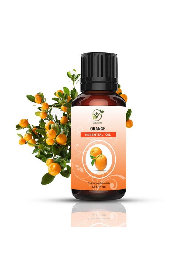 افتراضي زيت البرتقال العطري النقي 100% للشعر والبشرة بدرجة علاجية طبيعية للاسترخاء والتدليك بالروائح العلاجية (15 مل) - Image 1