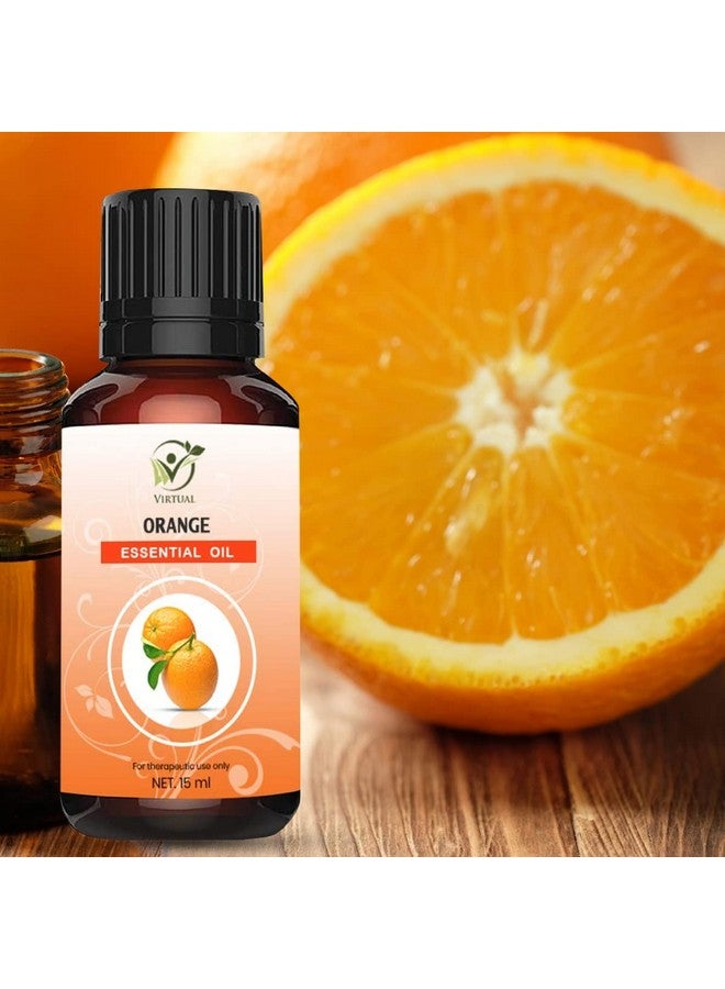 افتراضي زيت البرتقال العطري النقي 100% للشعر والبشرة بدرجة علاجية طبيعية للاسترخاء والتدليك بالروائح العلاجية (15 مل) - Image 2